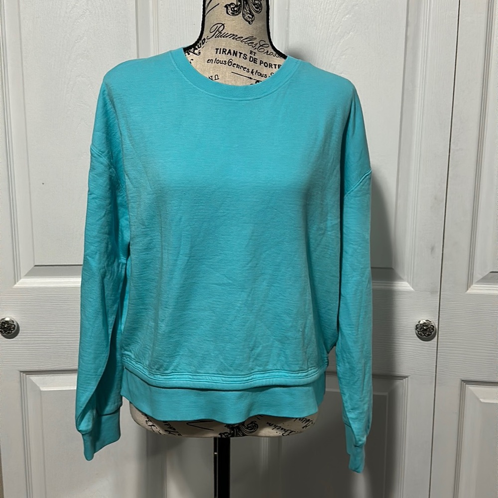 Women's Athleta Sundown Sweatshirt 2.0 in "Gulf Green"